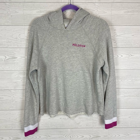 Peloton Tops - Peloton Together We Ride For Embroidered Hoodie Size Medium Gray